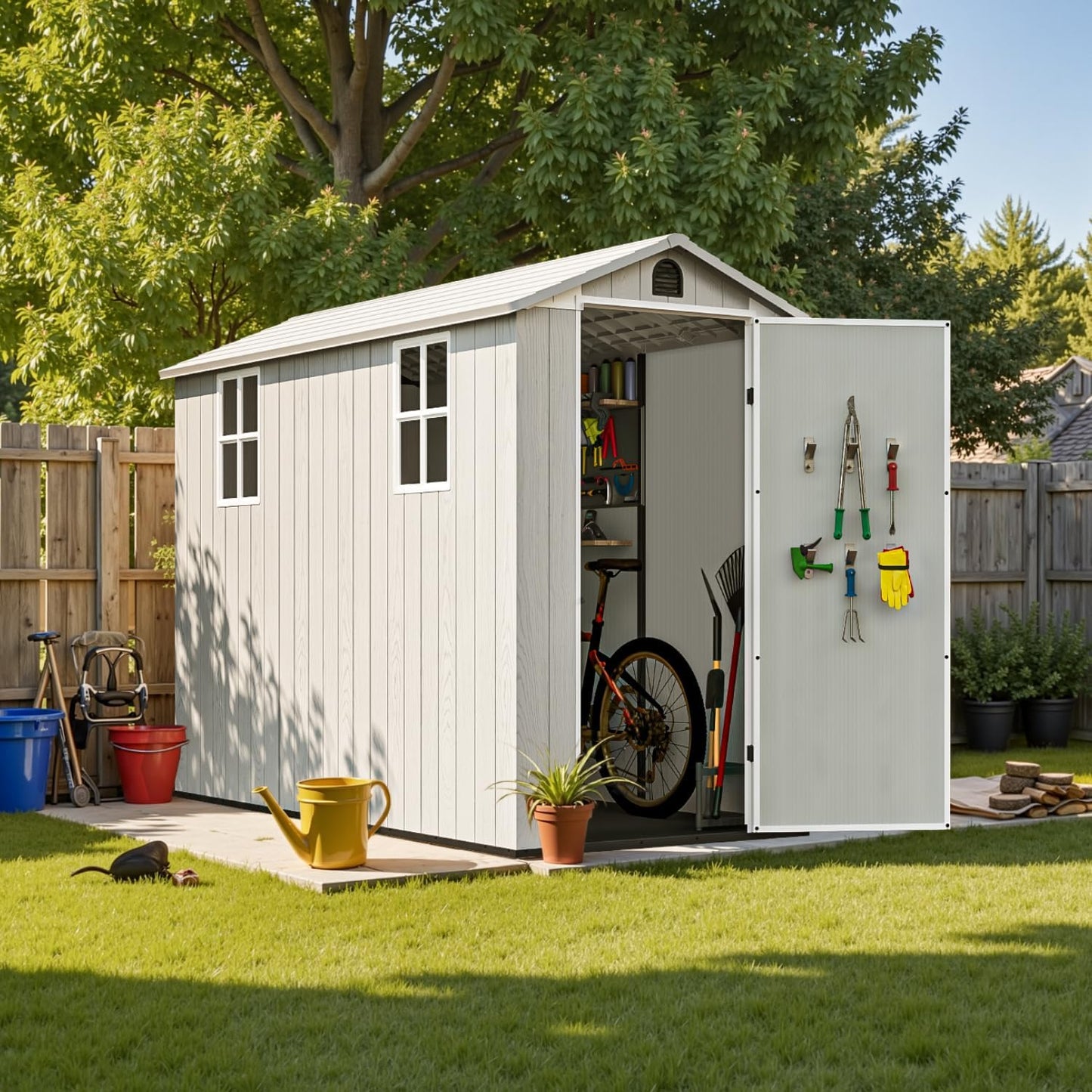Outdoor Multifunctional Tool Shed